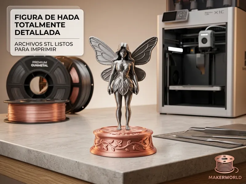 Aura: Figura de Hada Detallada(Con Base / Soporte)