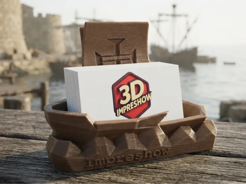 Portuguese Caravel Business Card Holder (editable)