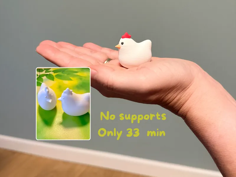 Simple Chicken Keychain