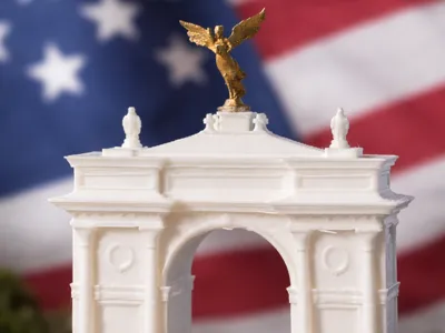 Miniature Arch de Trump (Protest Edition)