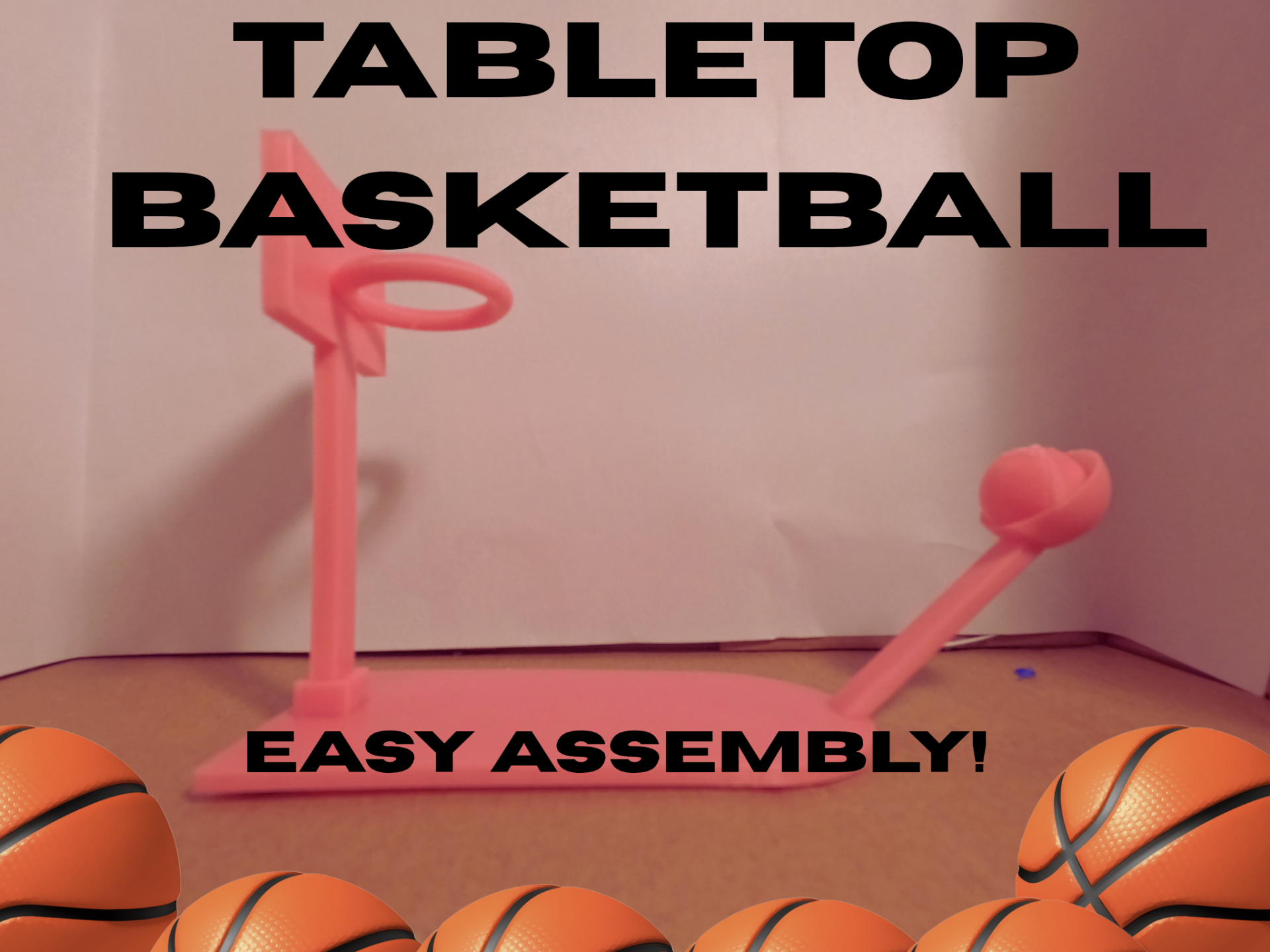 Tabletop basketball game