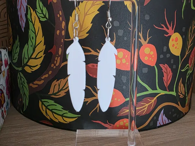 Pendientes Plumas