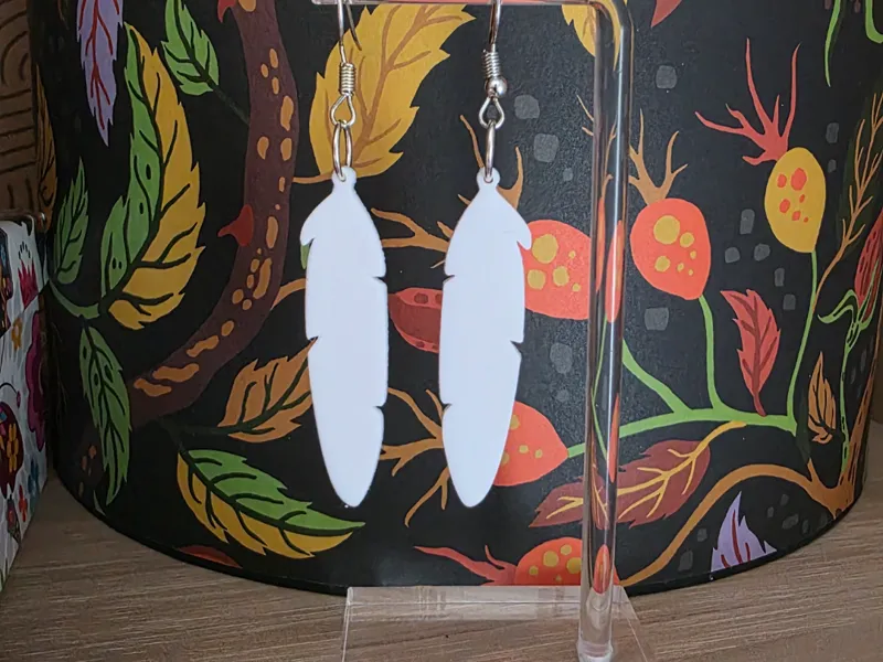 Pendientes Plumas