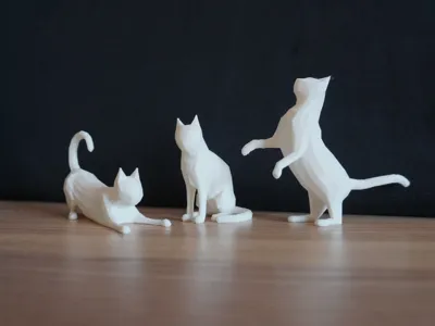 Batch cat figurines