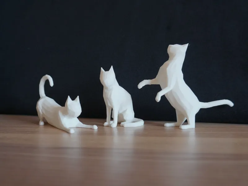 Batch cat figurines