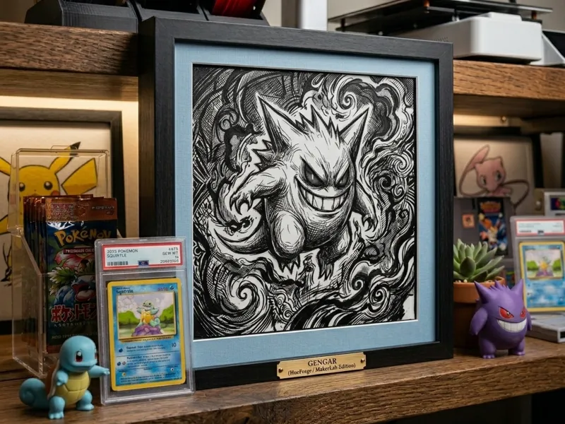 Pokemon Gengar- HueForge / Silhouette Art