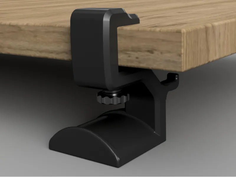 Desk Side Headphone Hanger Clamp Headset Stand