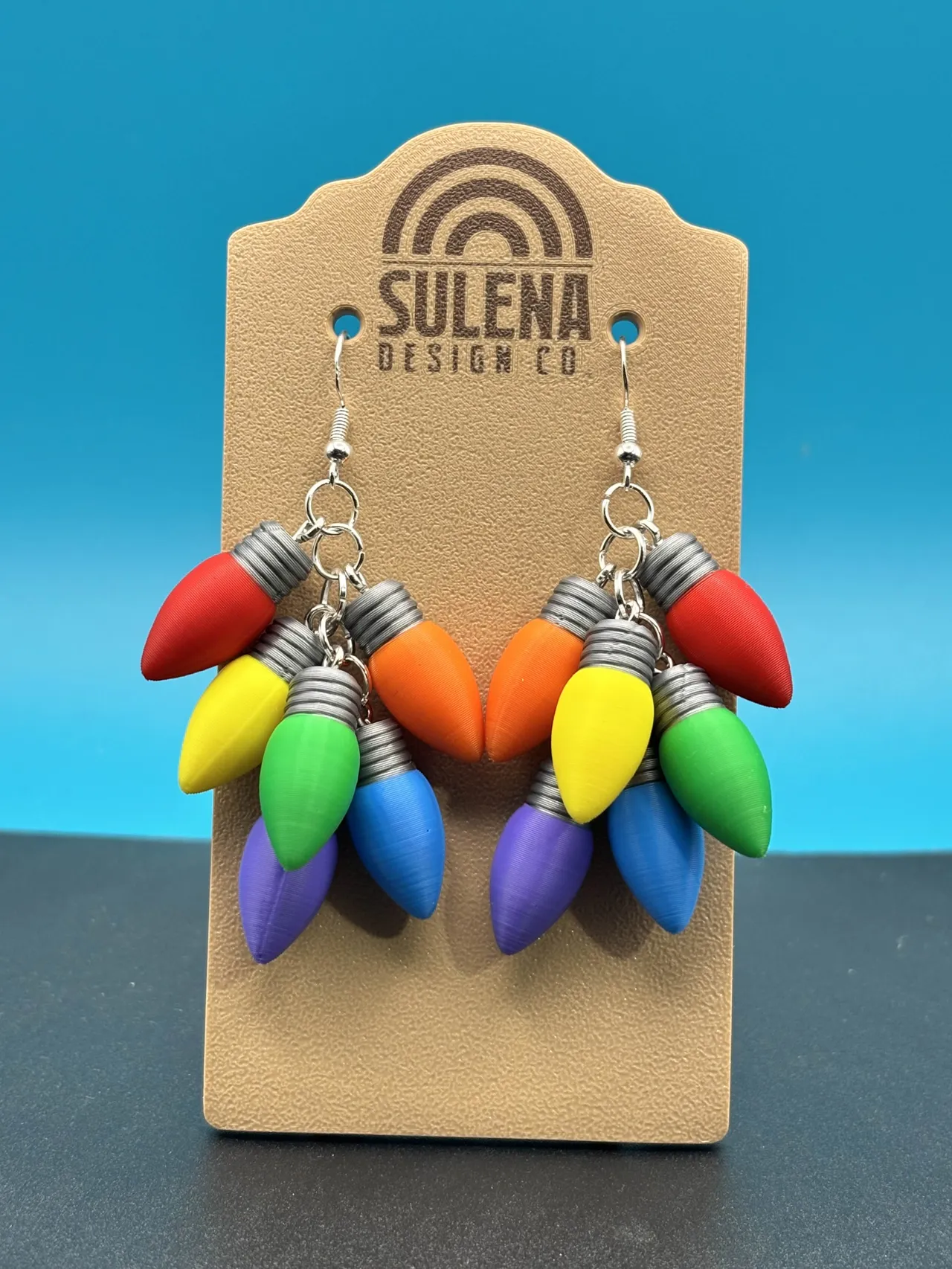 Christmas Light Dangle Earrings view 2