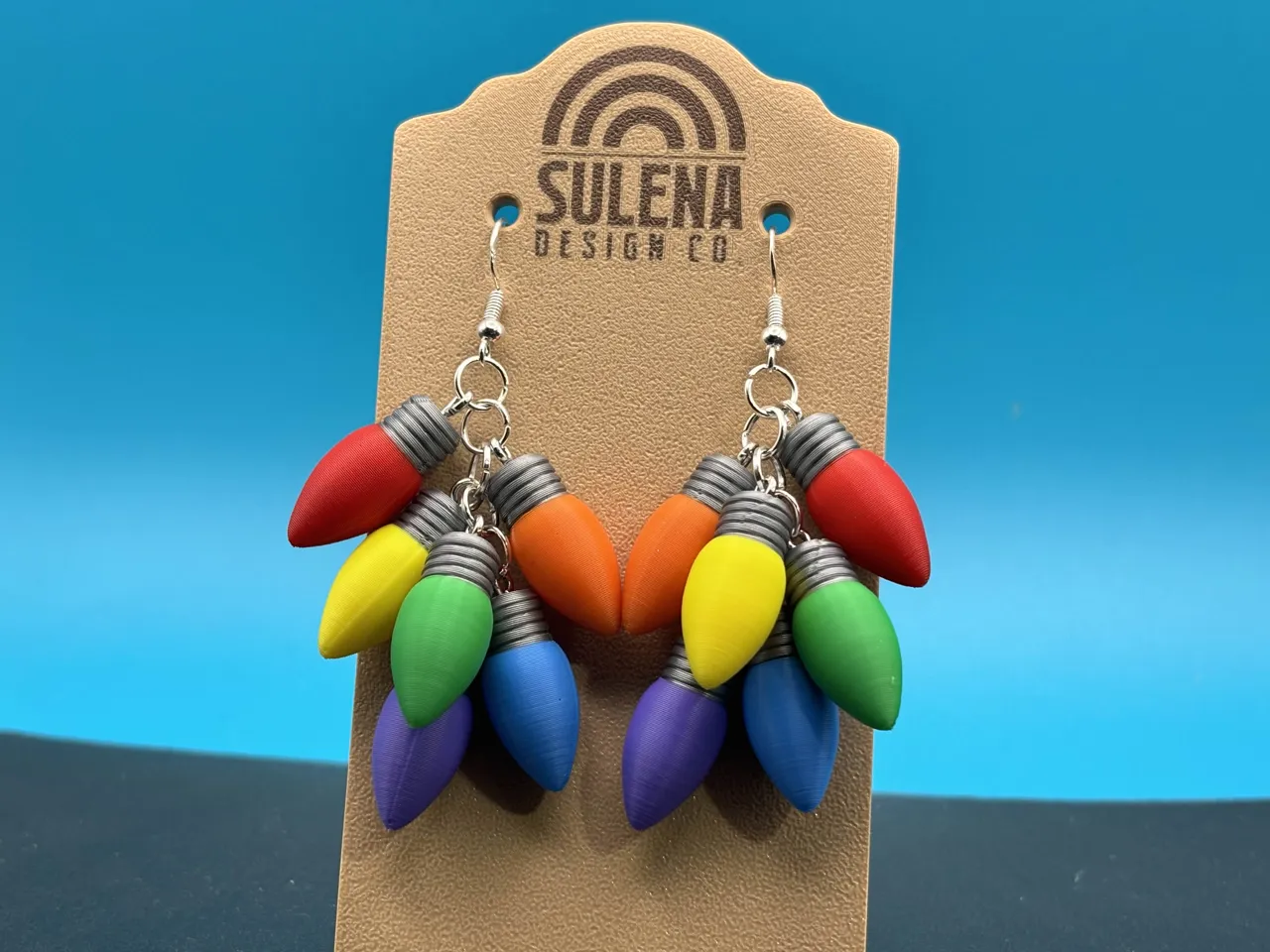 Christmas Light Dangle Earrings view 3