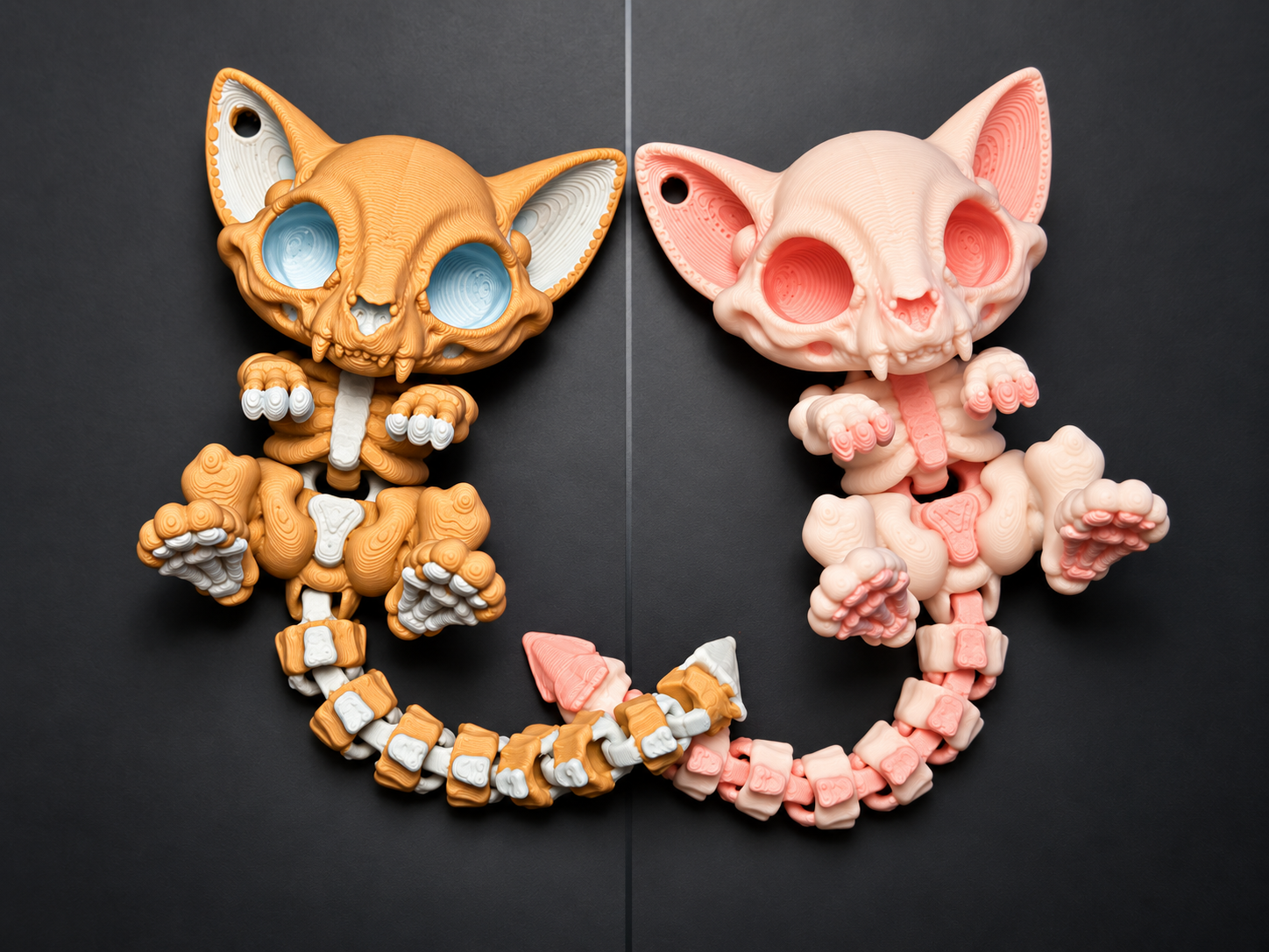 Cute Flexi Skeleton Kitty - 1