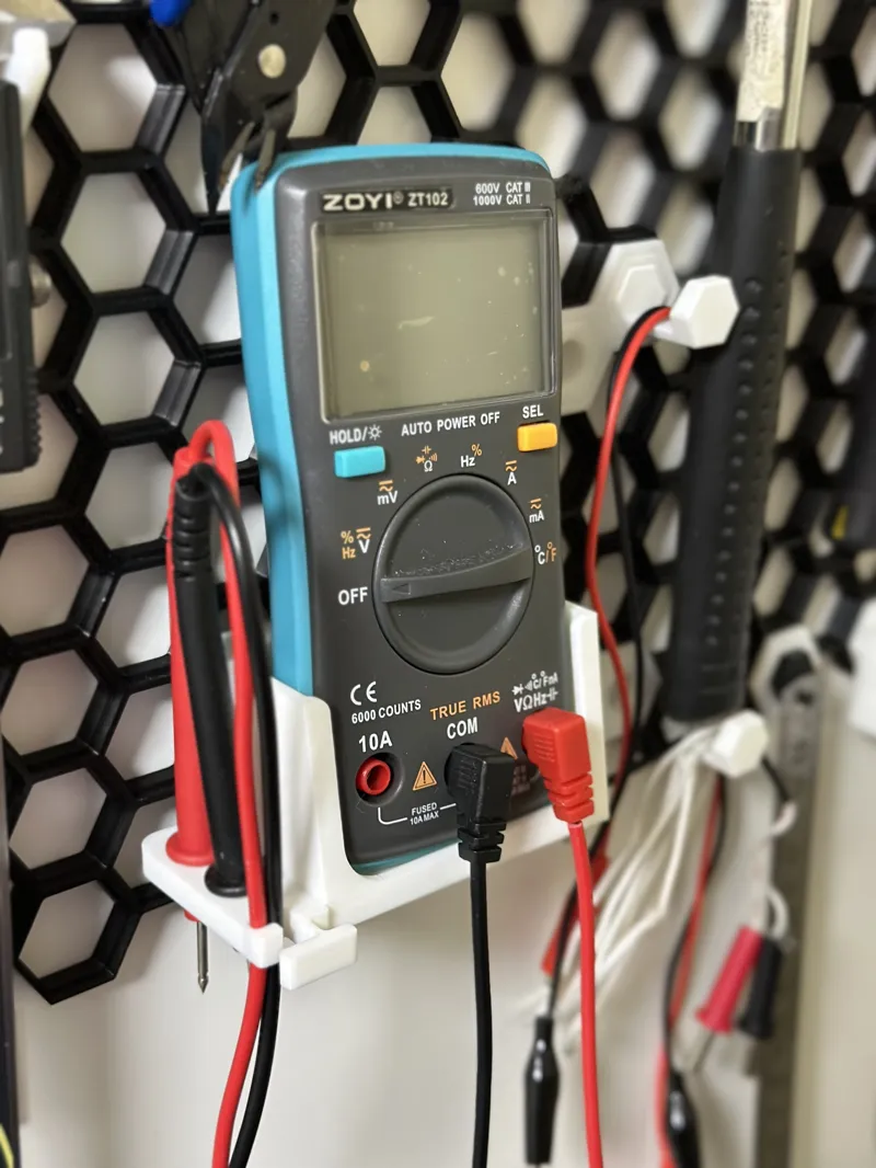 Multimeter holder(HSW, honeycomb wall compatible)