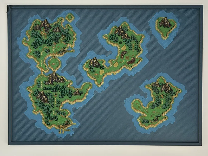 ChronoTrigger Present Day Map HueForge