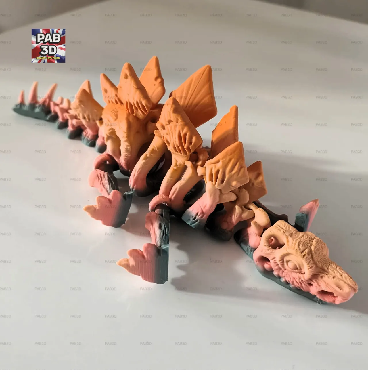 articulated flexi dinosaur view 4