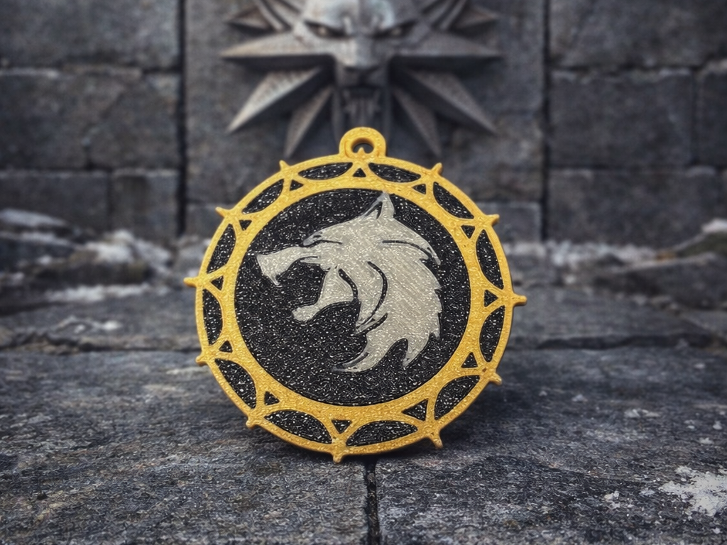 Wolf School Emblem Fantasy Keychain