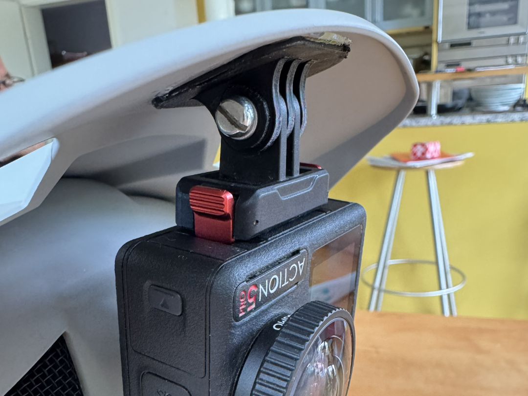 Ultrakompakte GoPro-Halterung zum Direktkleben