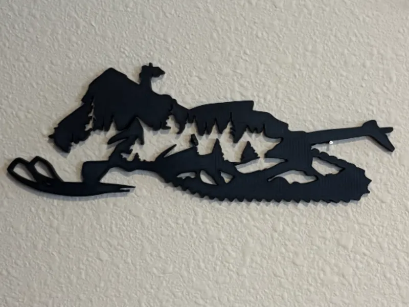 Ski-doo snowmobile Wall Art