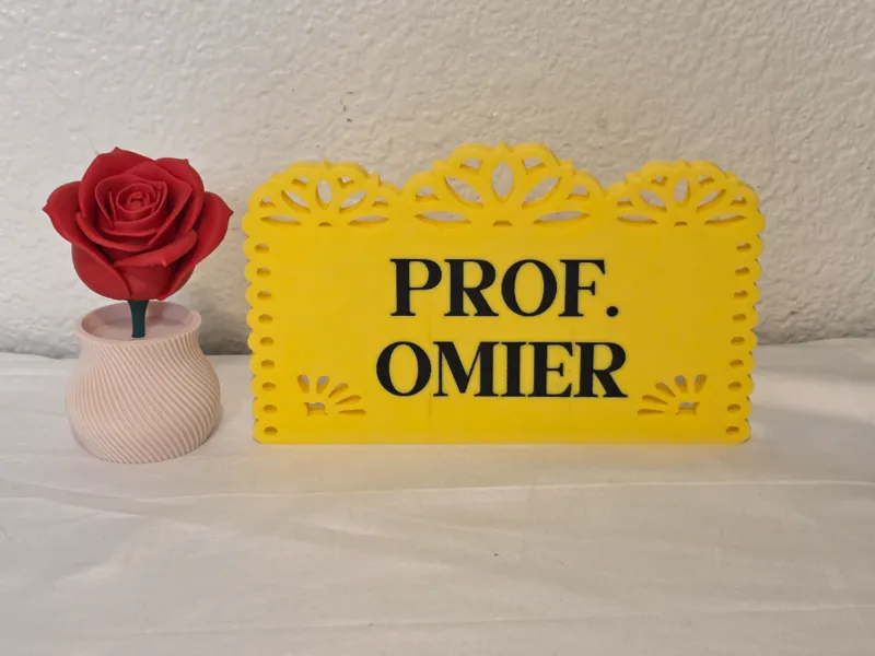 Papel Picado desk sign