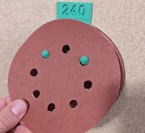 Orbital Sander discs holder 5"-125mm