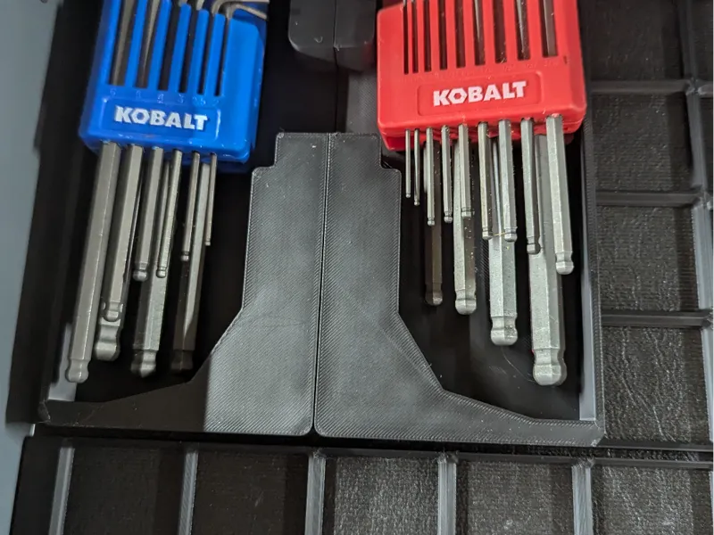 Gridfinity Kobalt hex wrench holders