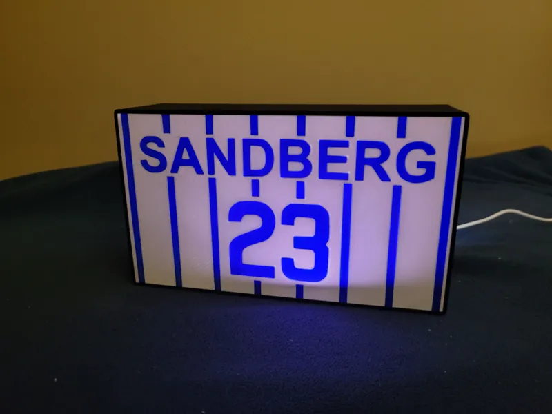 Chicago Cubs Retired # Lightbox Ryne Sandberg