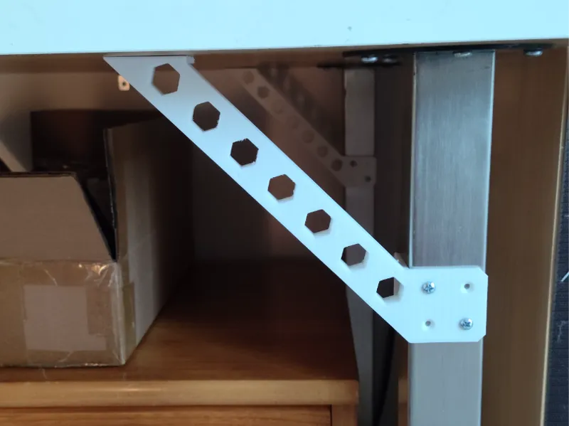 Ikea table leg bracket stiffener