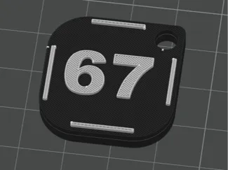 67 with hole for NFC