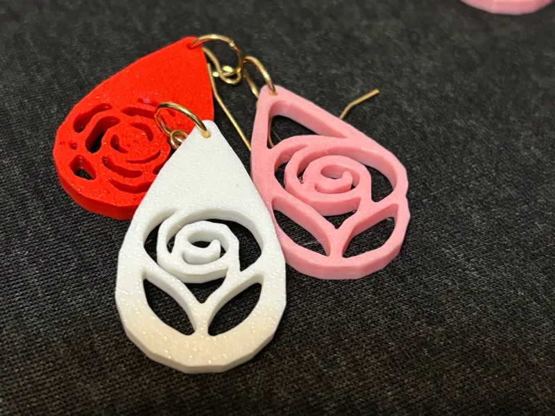 Flower earrings