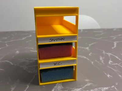 Sponge holder with dividers