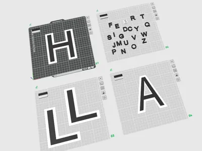Raised Alphabet Letters