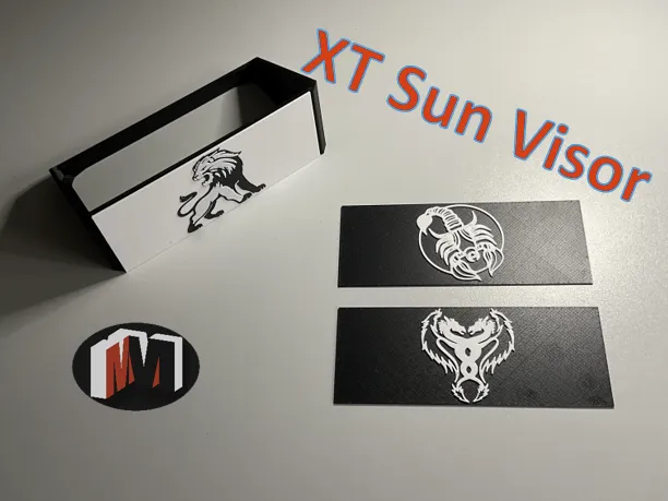 Garmin Zumo XT Sun Visor incl. Plaquettes