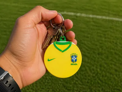 Brazil National Team Jersey Keychain Chaveiro
