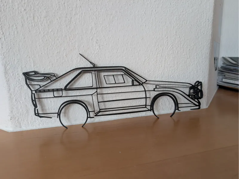 Audi S1 Silhouette - Wallart