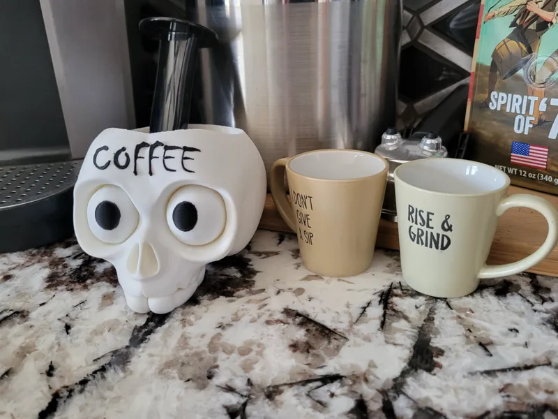 Cute Coffee Skull