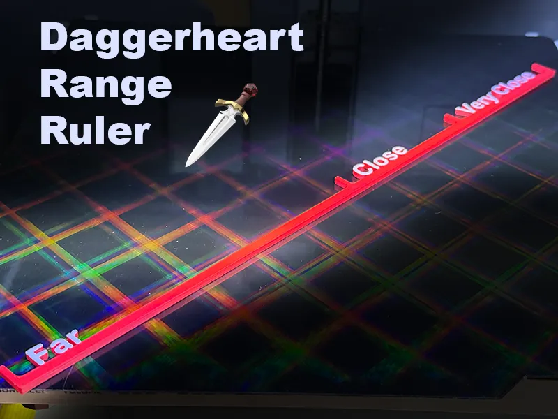 Heartshaper Ruler Daggerheart Range Ruler - Free 3D Print Model - MakerWorld
