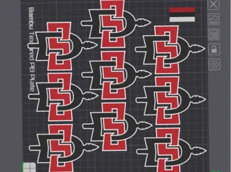 SDSU Magnet - 9 Per Plate
