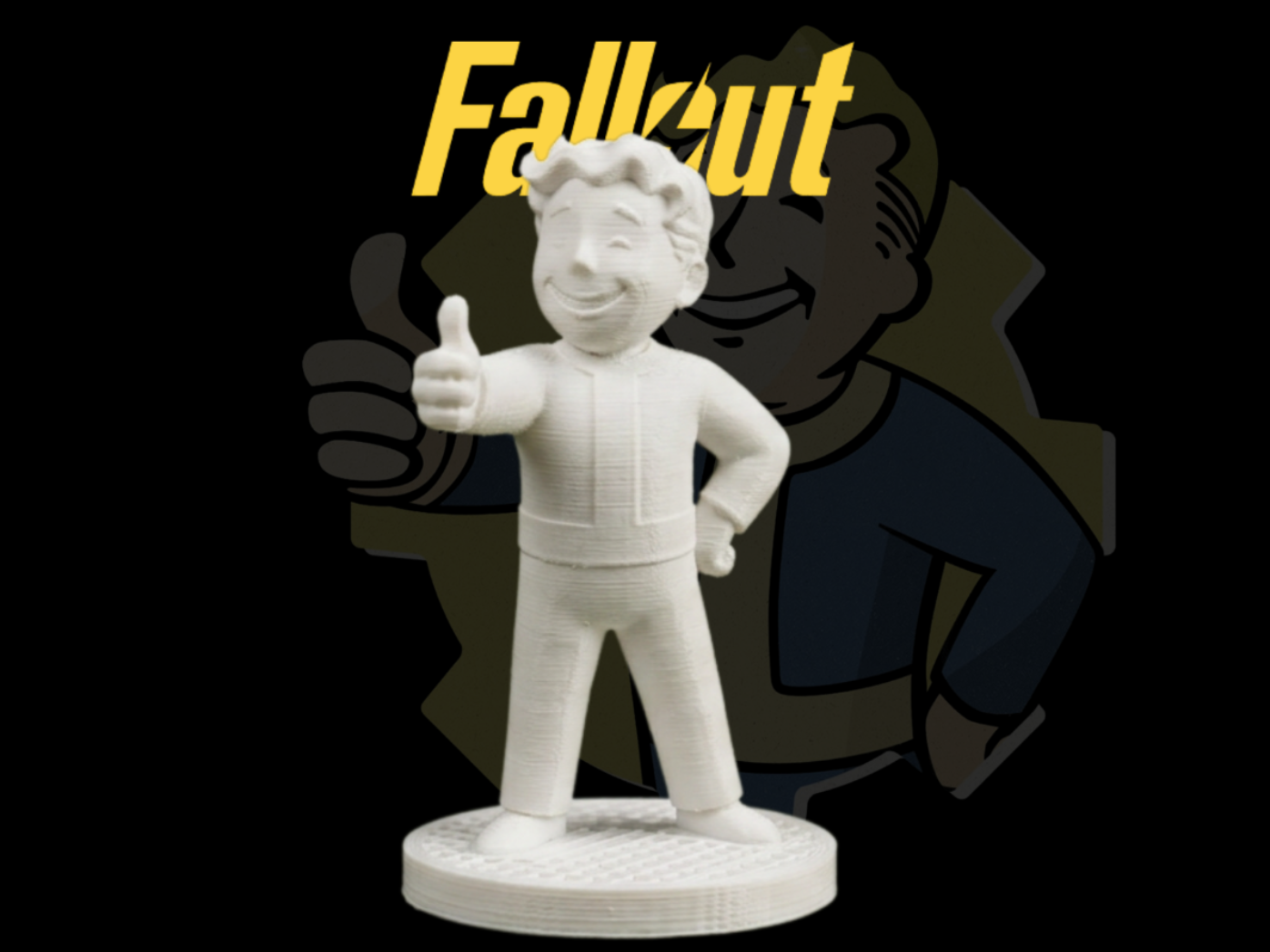 Vault Boy – Fallout Inspired Mascot Figurine