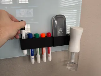 Whiteboard Organizer for markers, eraser, bottle