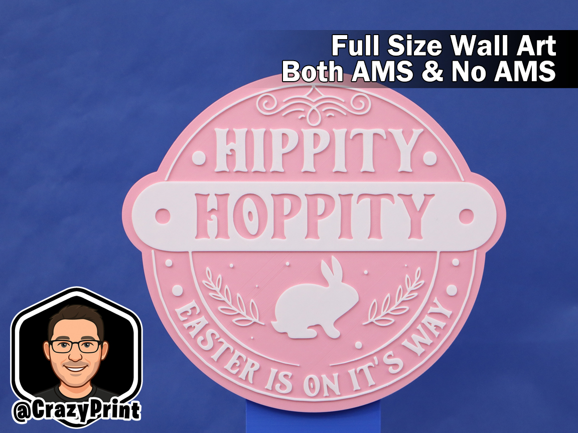 Hippity Hoppity-Fun Easter Wall Art / Sign -No AMS
