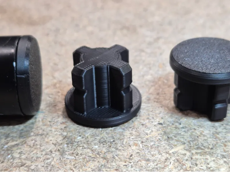 Pipe tube end cap plug insert customizable FUSION