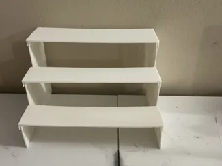 Staircase display shelf