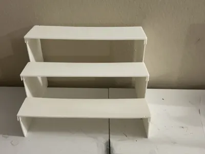 Staircase display shelf