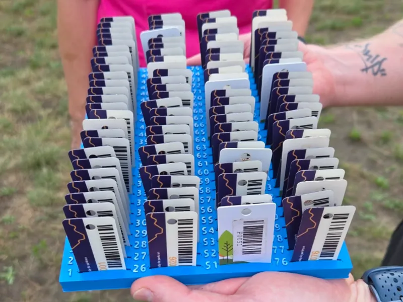 Token holder for parkrun