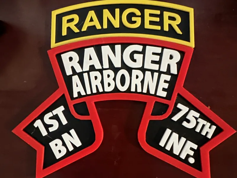 Ranger Tab and Scroll from 1st Bat before Regiment