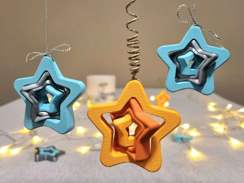 Christmas Rotating Decoration Stars 