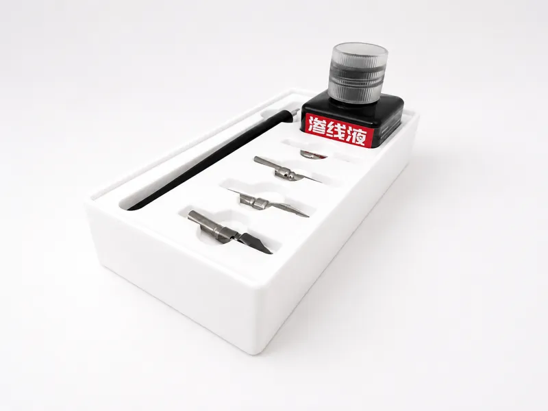 Gridfinity Panel Line Accent Tool & Ink Holder