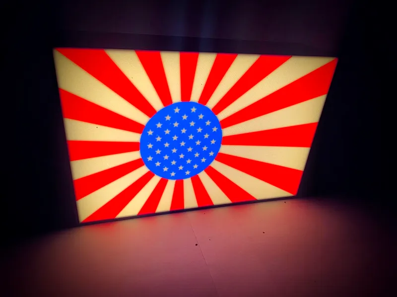 USA Japan Flag combo Lightbox