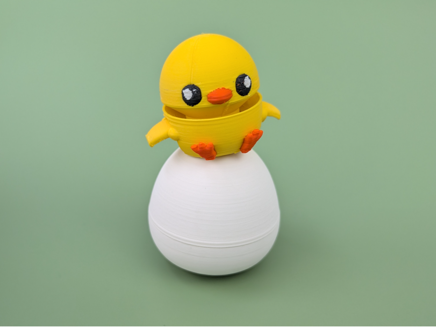 Chicken in Egg - Articulated Easter Figure