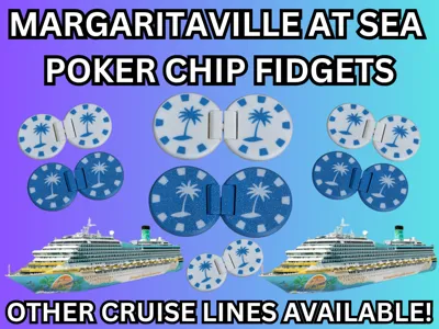 Margaritaville At Sea Poker Chip Fidget