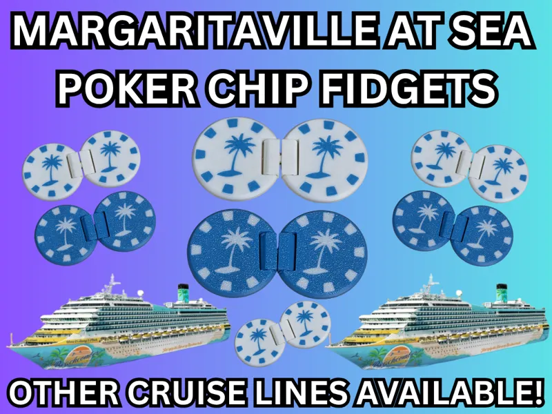 Margaritaville At Sea Poker Chip Fidget