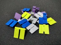 0.2mm layer, 2 walls, 100% infill, 4 clips